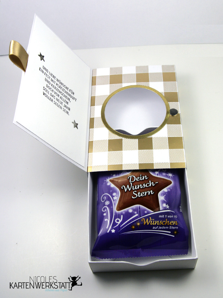 Schachtel mit Schokoladenfüllung