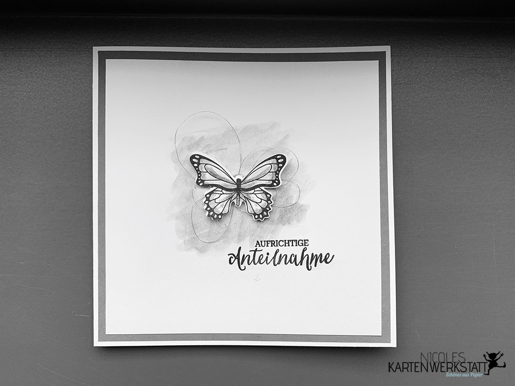 Trauerkarte Schmetterling