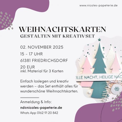 Workshop Kartensets November 15 Uhr